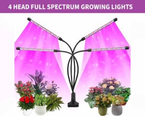 4 Head LED Grow Lights Plants Hydroponics Full Spectrum Plant Growing Lamp Light | https://www.etsy.com/listing/1335245358/4-head-led-grow-lights-plants?click_key=d4615d5068a5b1416518d1ba61c28627ed92ff00%3A1335245358&click_sum=218aa49d&ref=shop_home_active_5&crt=1&sts=1